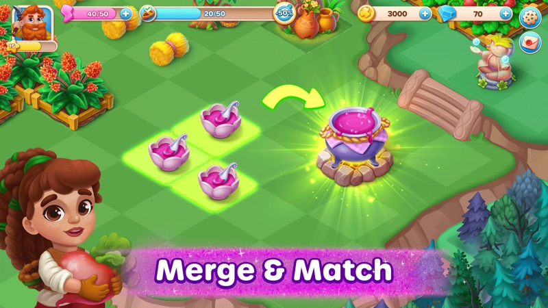Star Merge - Magic Match Story screenshot 1