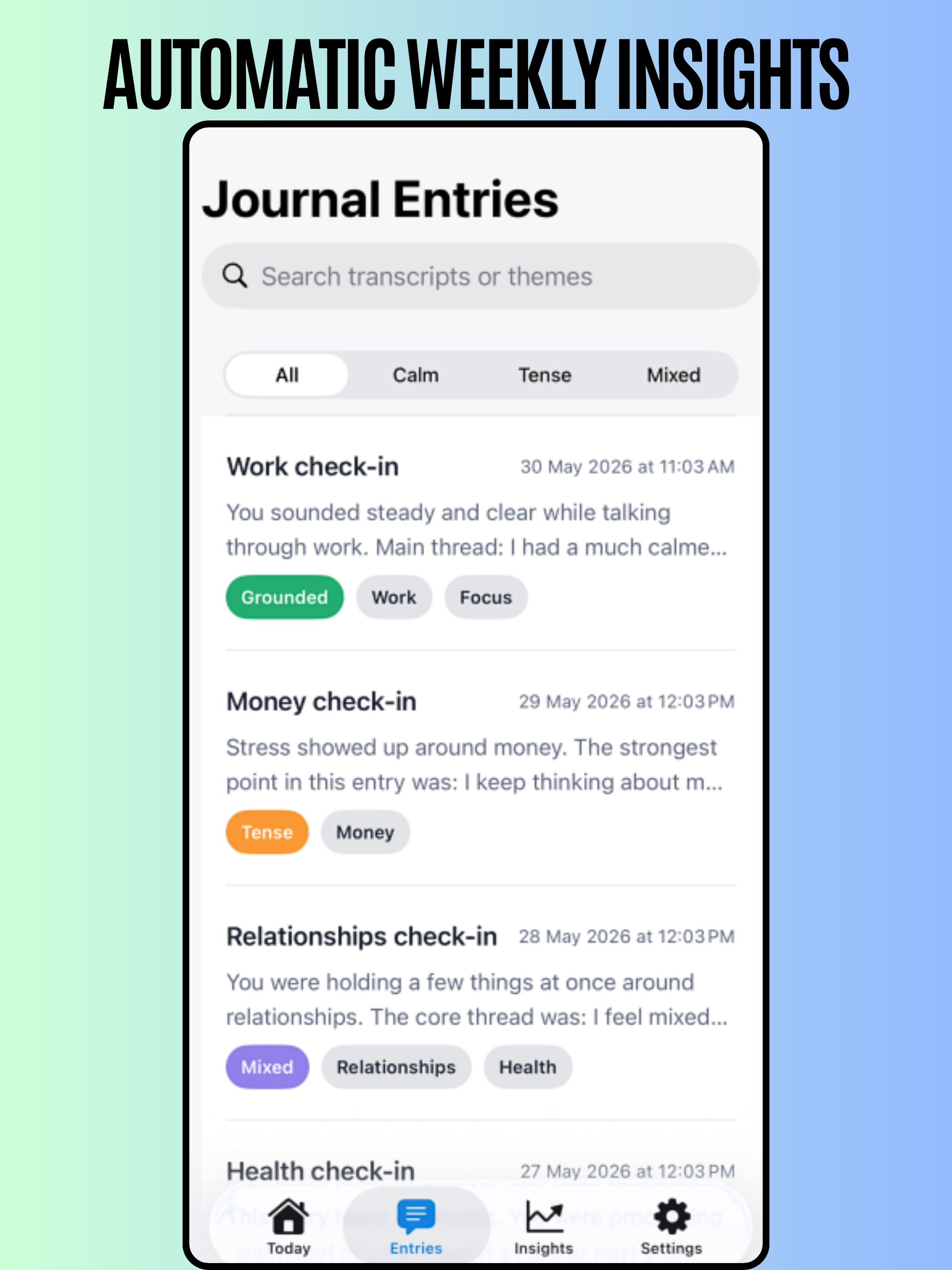 Daily Voice Journal