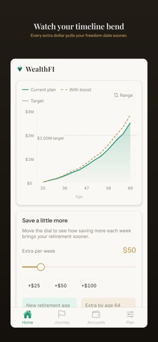 WealthFI - FIRE Calculator Screenshot 2 of 7