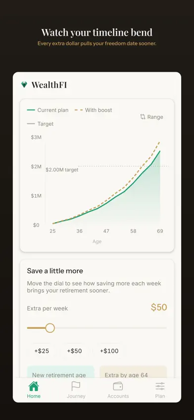 WealthFI - FIRE Calculator screenshot 2