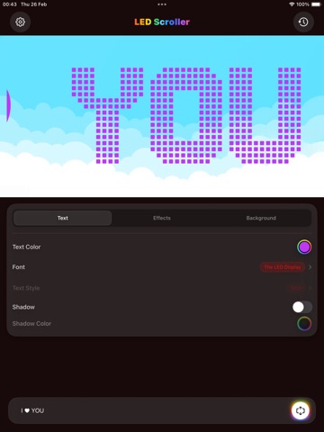 LED Banner App. iPad screenshot
