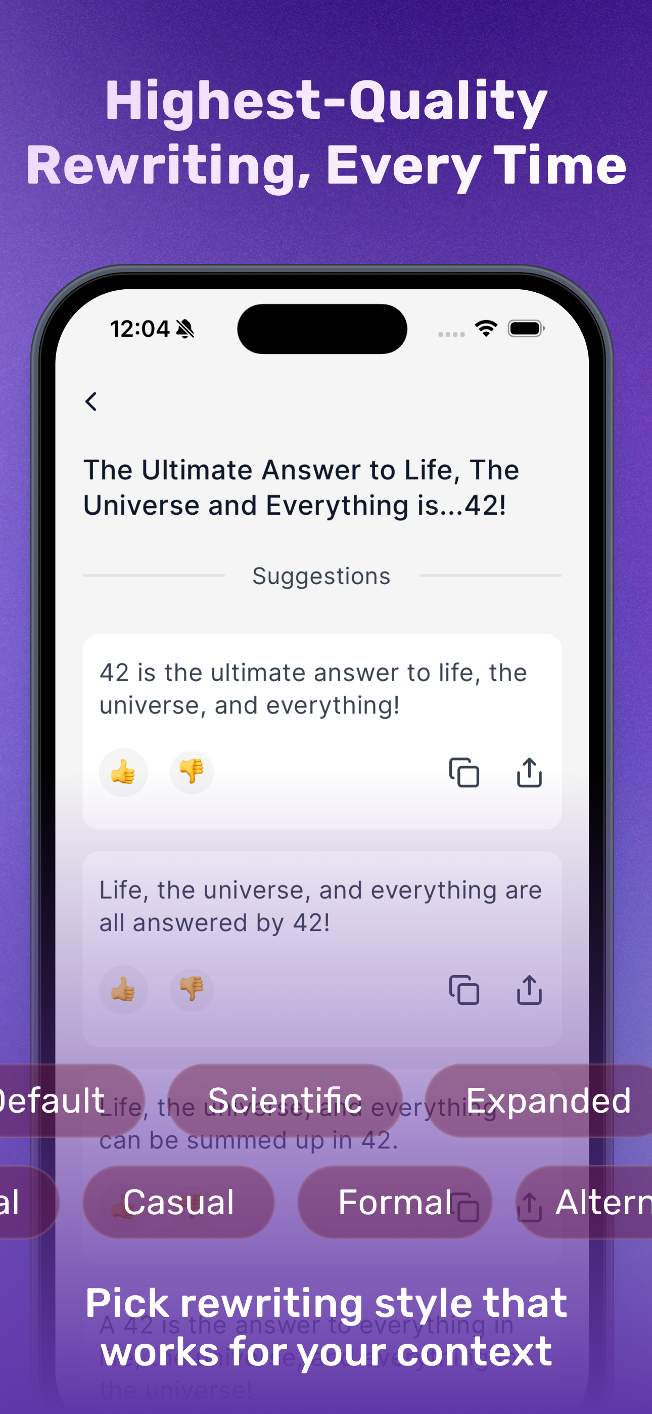 Paraphrase - Rewrite Tool screenshot 3