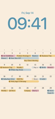 Layered: Calendar on Wallpaper Screenshot 5 of 10