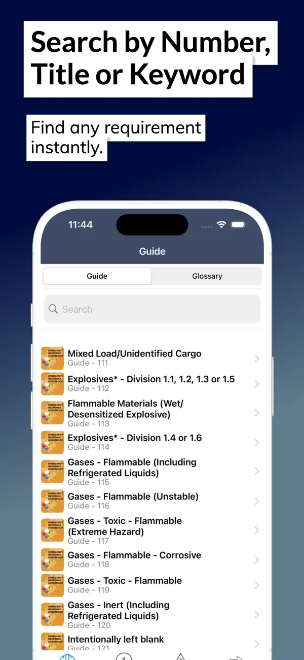 Screenshot #2 pour HazMat - ERG 2024 Guidebook