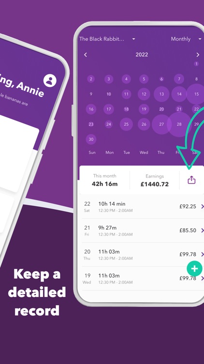 wac - shift & earnings tracker