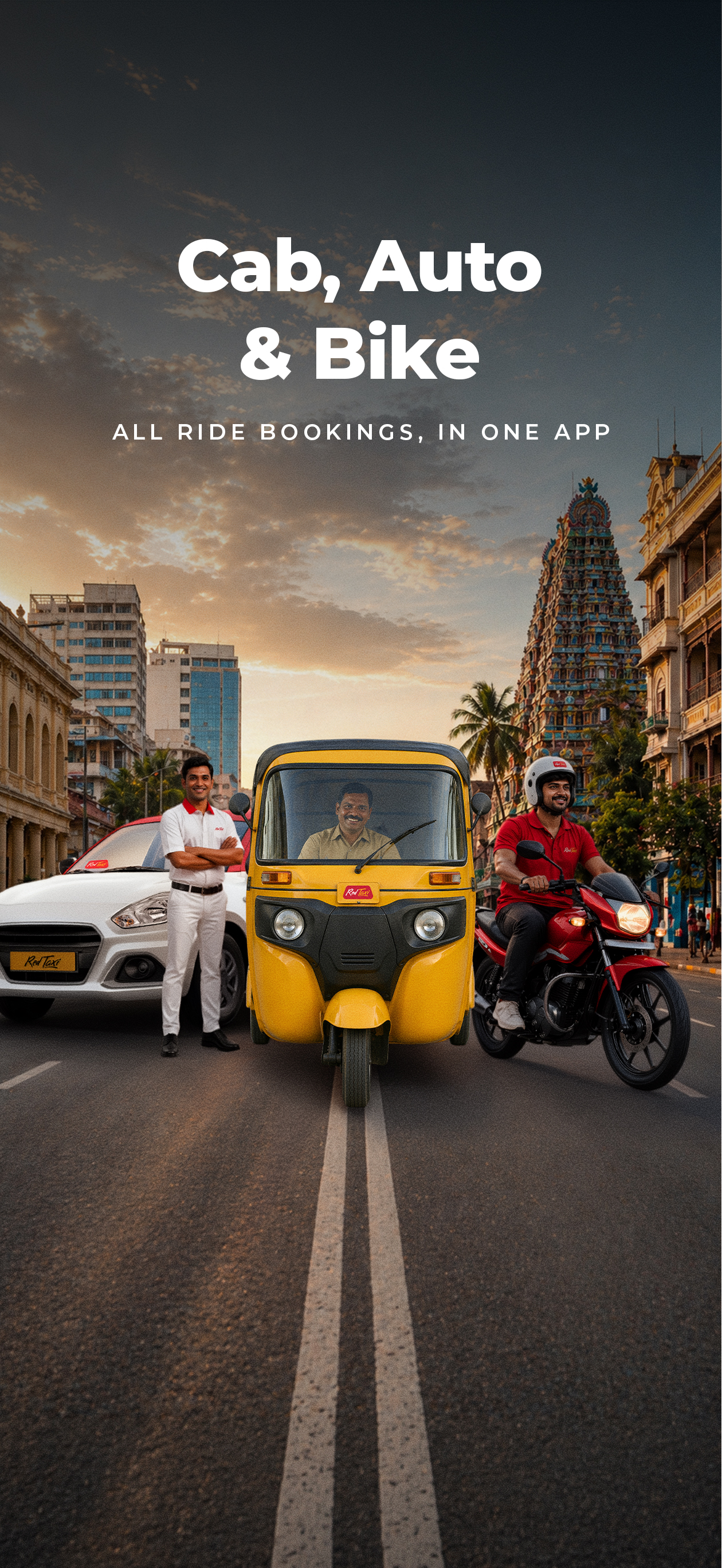 RedTaxi: Cab, Auto, Bike Rides