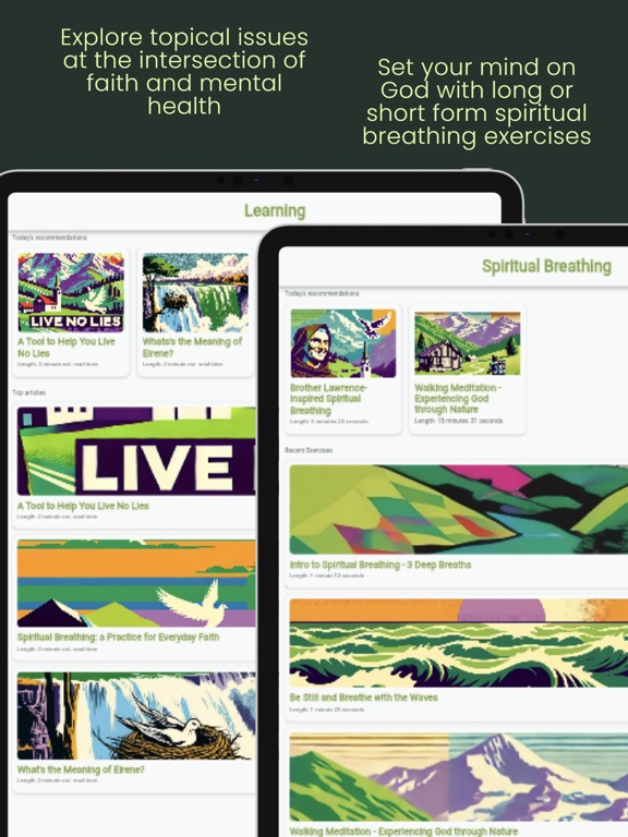 Eirene Christian Well-Being AI iPad screenshot 4 - Health & Fitness app