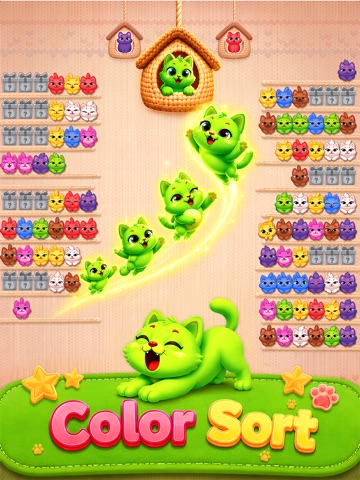 Cutie Sort - かわいい色分けゲーム iPad screenshot 4