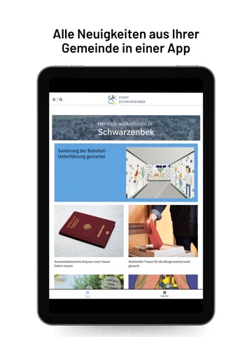Stadt Schwarzenbek iPad screenshot 1