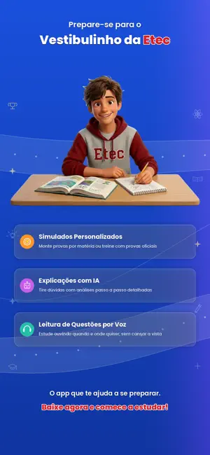Etec Simulados Vestibulinho screenshot 1