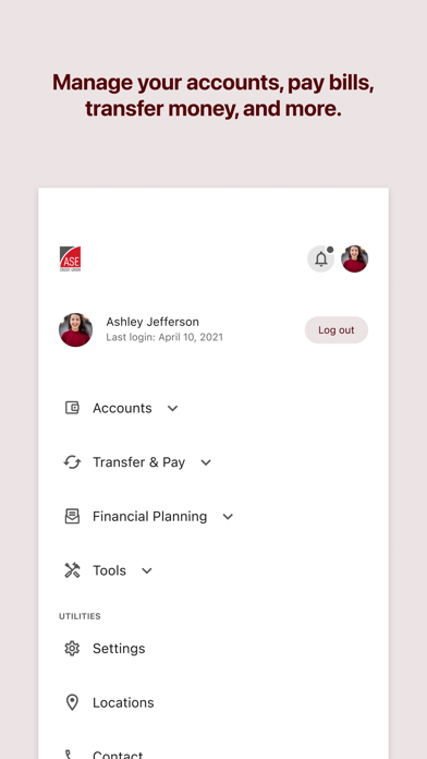 ASE Credit Union iPhone screenshot 4 - Finance app