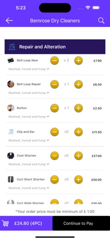 Bemrose Dry Cleaners screenshot