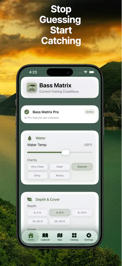 Bass Matrix: Bass Fishing App screenshot 1