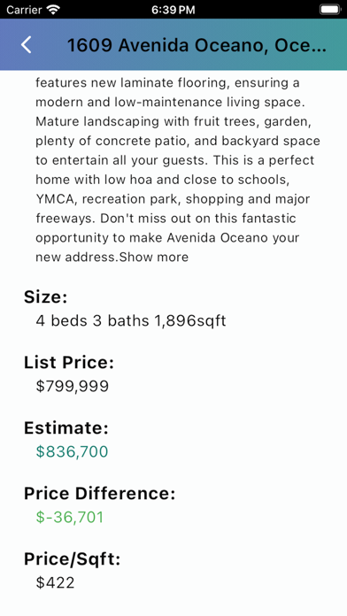 Dealz: Real Estate Estimator Screenshot