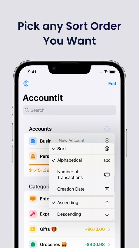 #5. Expense Tracker - Accountit (macOS) 由: DesignTech SIA
