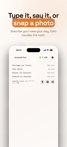 Calio: AI Calorie Log iPhone screenshot