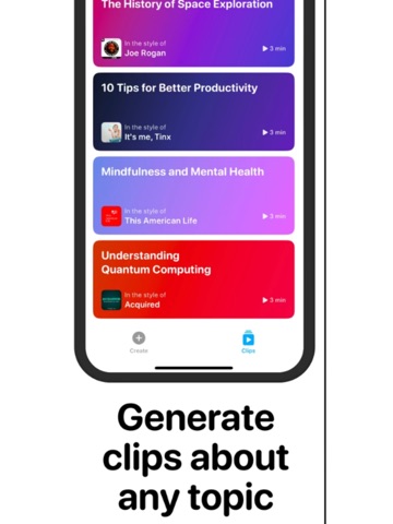 AI Podcast : Podly iPad screenshot