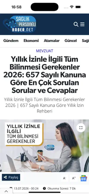 Sağlık Personeli Haber.Net screenshot 2