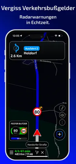 Screenshot von Radarbot: Blitzer Radarwarner auf dem iPhone 3