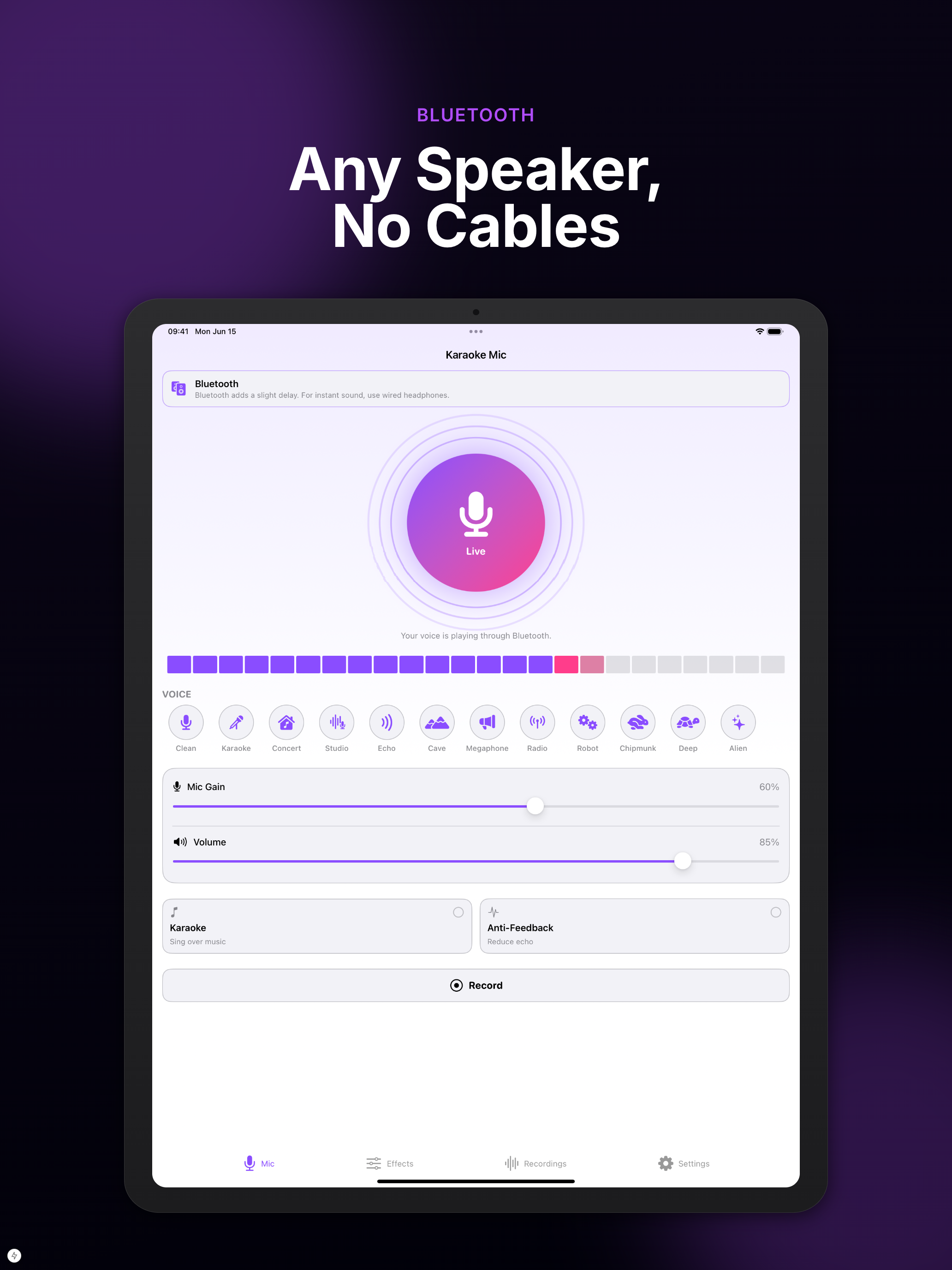 Bluetooth Microphone Karaoke screenshot 18