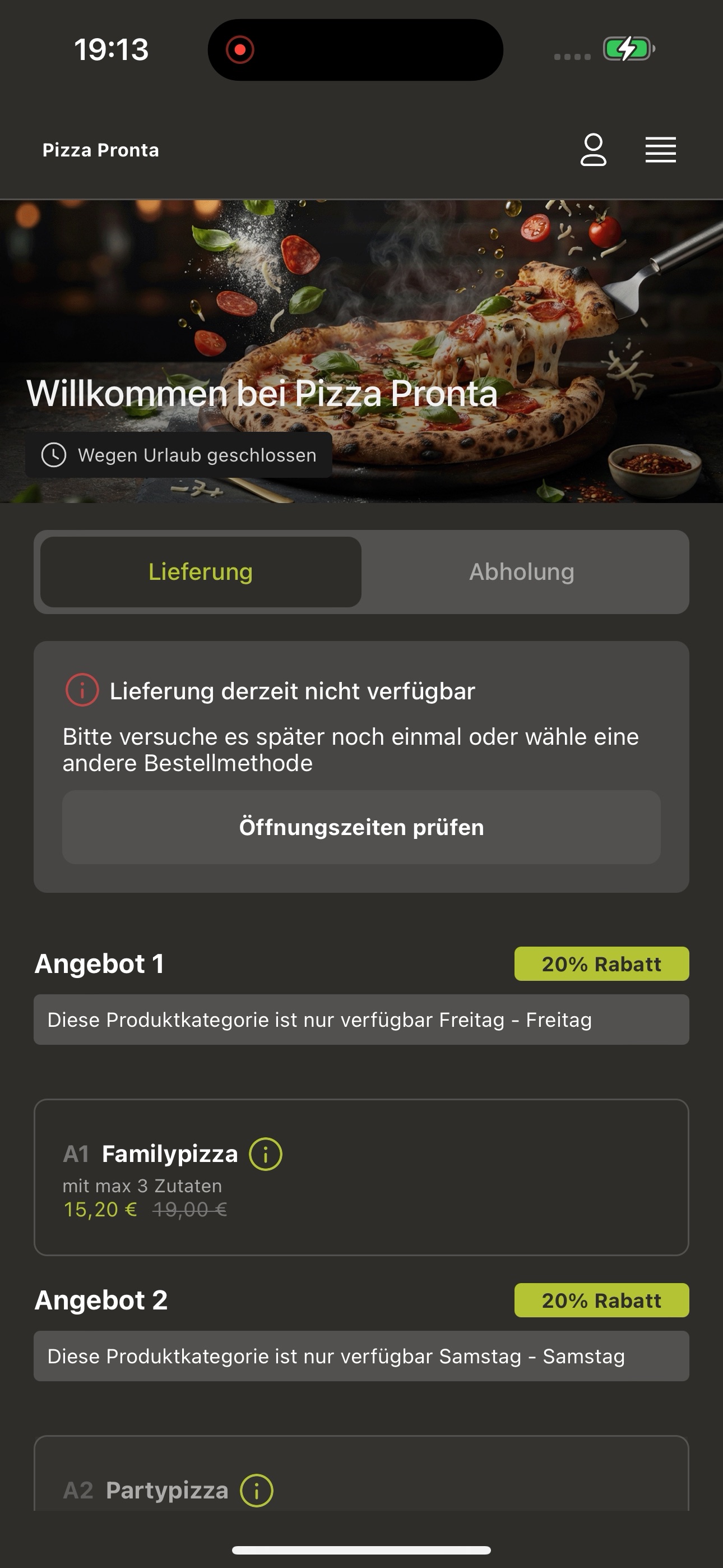 Screenshot 6 of Pizza Pronta Oberderdingen