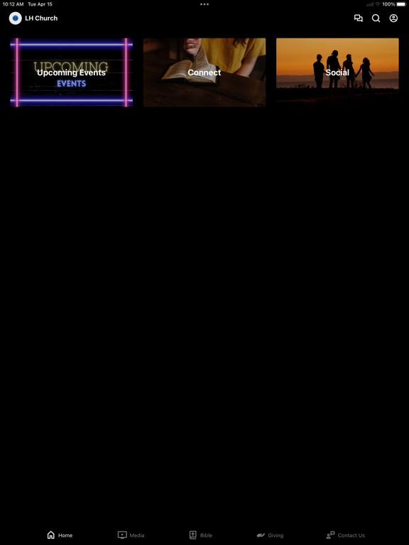 LH Church iPad screenshot 1 - Education app