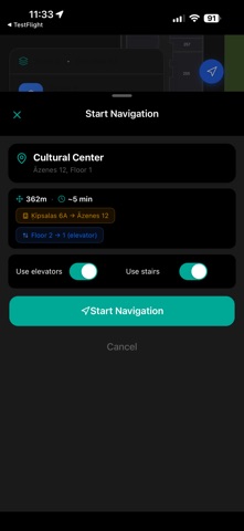 Stride Navigation screenshot