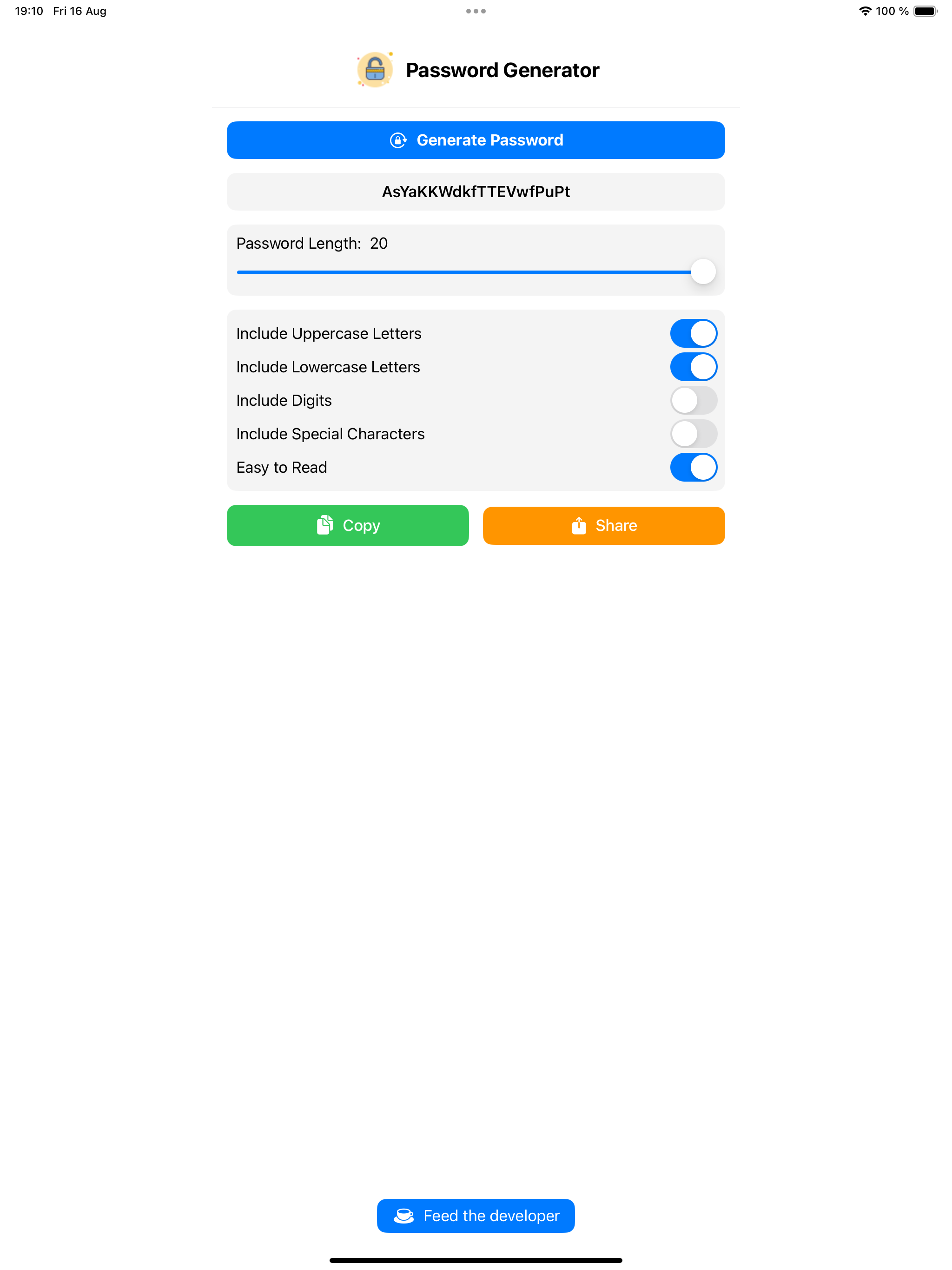 SJ Password Generator