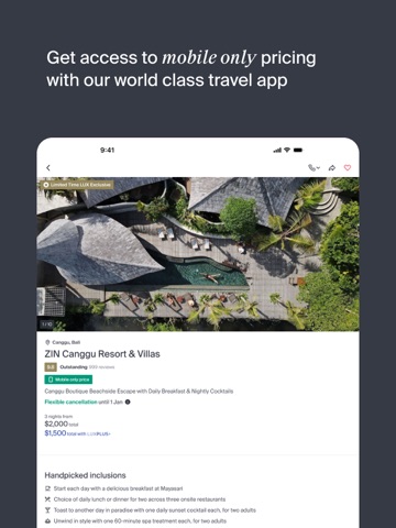 Luxury Escapes: Travel Deals iPad screenshot