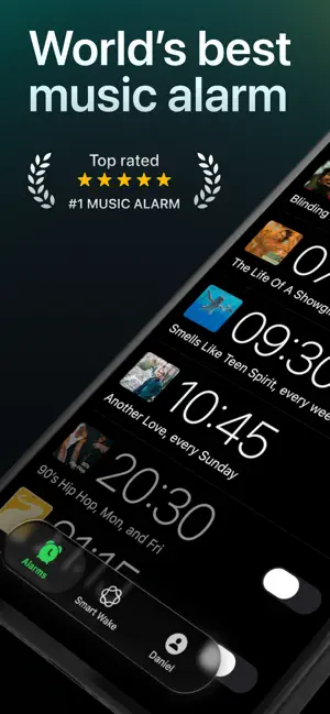 Music Alarm Clock for Spotify screenshot 1
