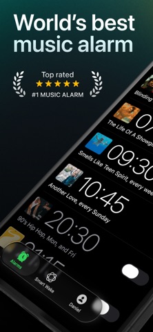 Music Alarm Clock for Spotify iPhone screenshot