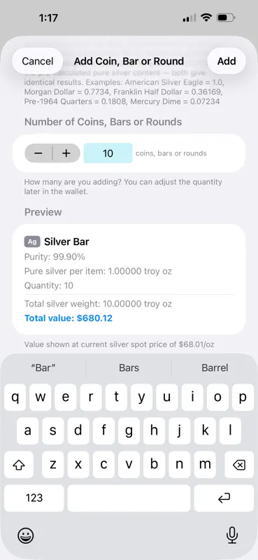 Silver Stacker Wallet screenshot 9 of 10