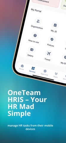 Oneteam HRIS screenshot