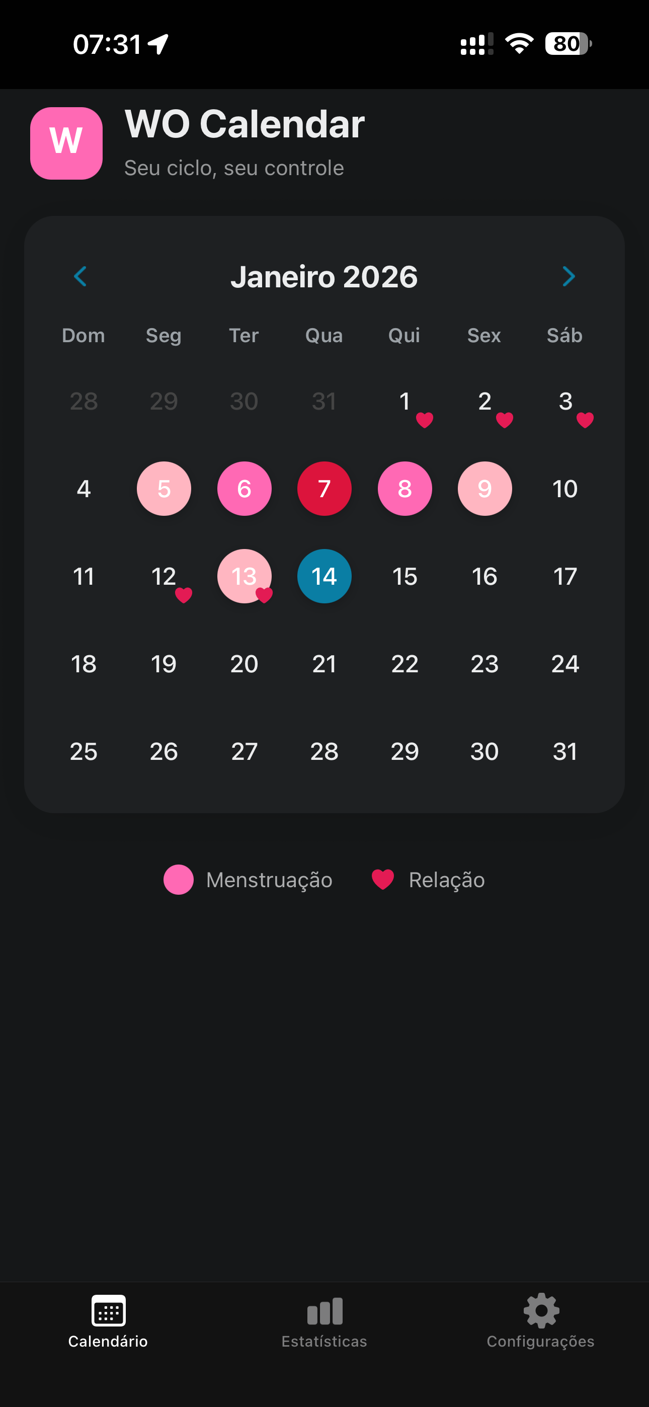 WO Calendar