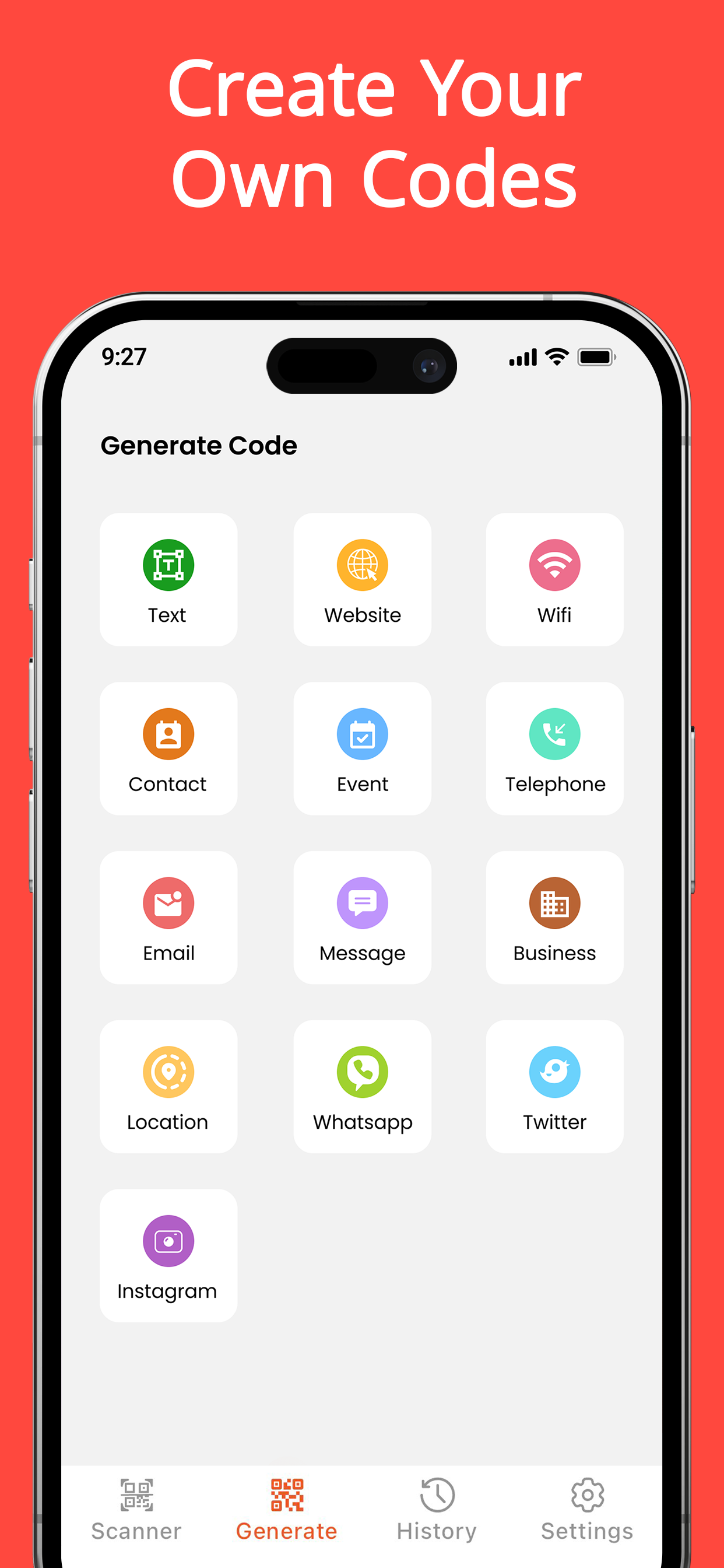 QR scanner * Barcode scanner