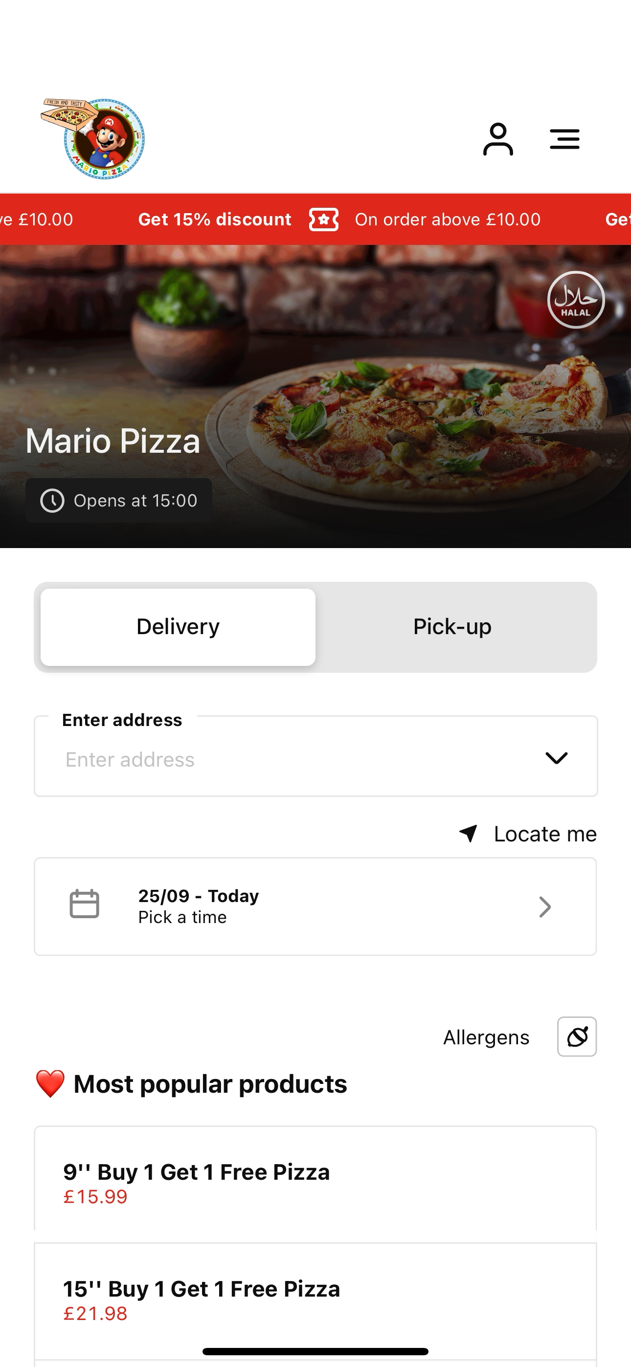 Mario Pizza UK