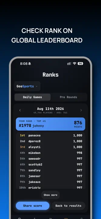 GeoGames - Daily Challenges screenshot 4