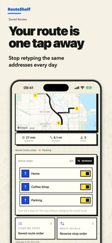 RouteShelf: Multi-Stop Routes Screenshot 2 of 7
