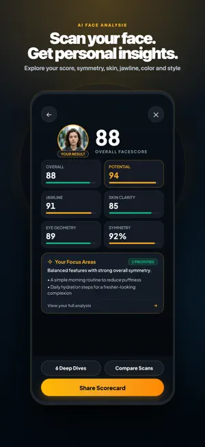 FaceScore: AI Face Analyzer screenshot 1