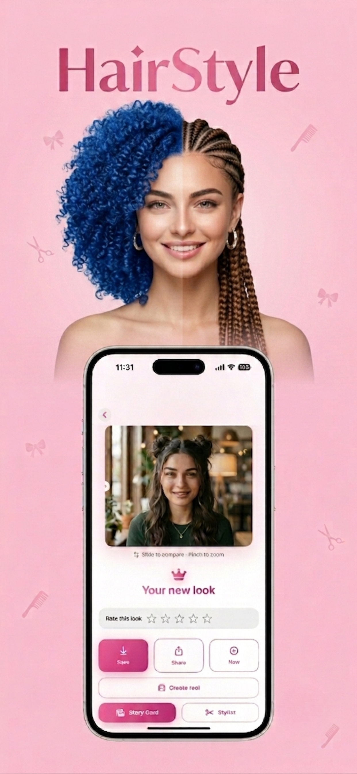 Hairstyle Try On AI Photo
