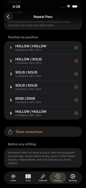 Wallrap: Wall Tap Survey screenshot 2