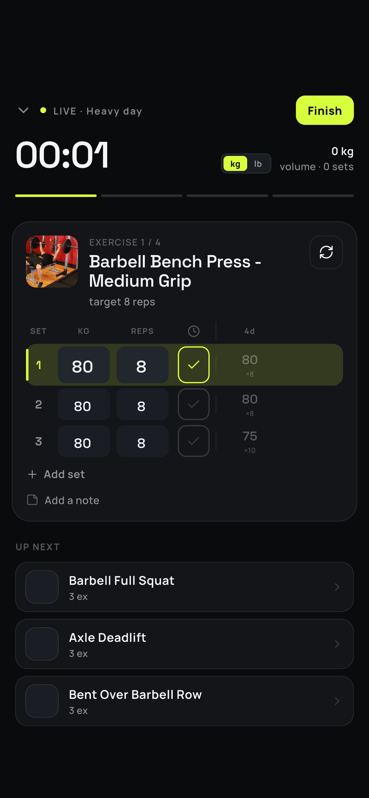 kach: Gym & Workout Tracker screenshot 3