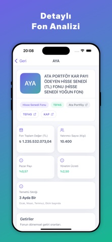 Temettü Fonları - Tefas Fon iPhone screenshot