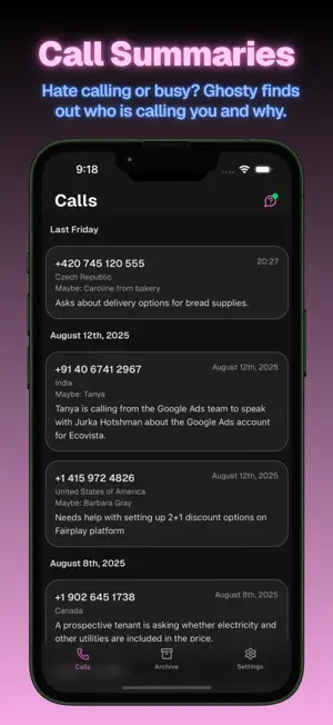 Ghosty: AI call assistant screenshot 3