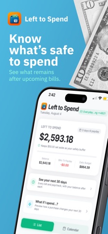 Left to Spend: Cash Flow iPhone screenshot