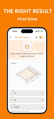 Concrete Calculator: Jobsite iPhone screenshot