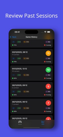 Quick Maths - Mental Mastery iPhone screenshot