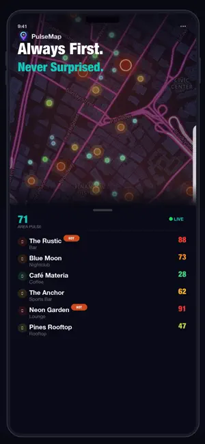 PulseMap: Live Busyness screenshot 2