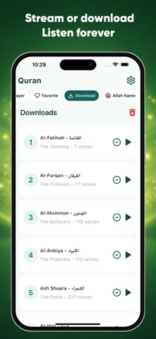 Quran sharif audio - offline iPhone screenshot