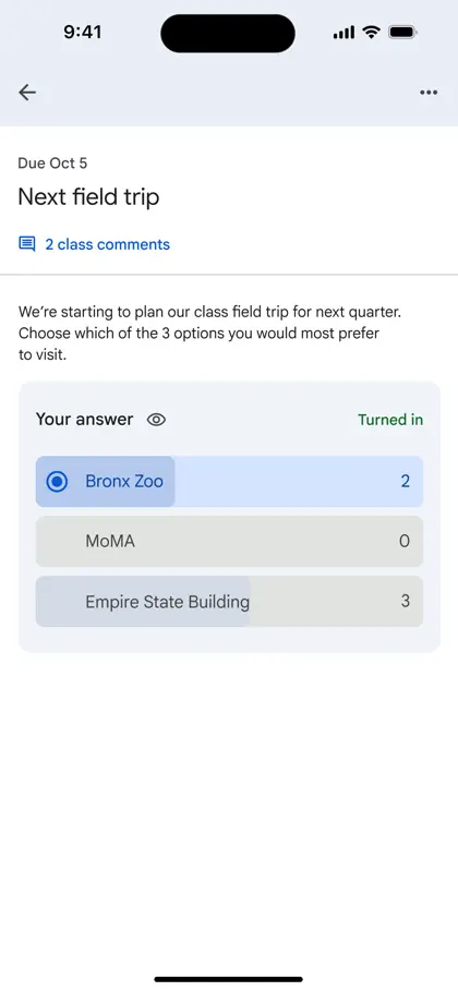 Screenshot 6 von 6 zu Google Classroom